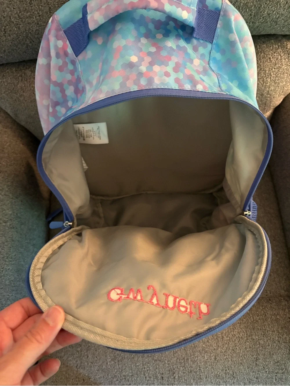 💜 Pottery Barn Teen Gear Up Backpack Size Large in Confetti Pattern 💜